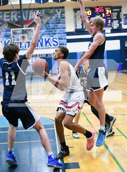 Thumbnail 1 in Ironwood vs. Cactus Shadows (Sunnyslope Hoopsgiving Tournament) photogallery.
