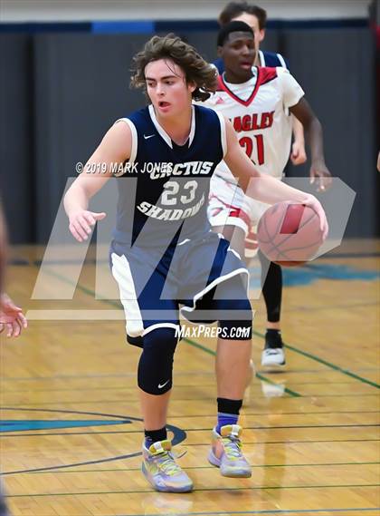 Thumbnail 1 in Ironwood vs. Cactus Shadows (Sunnyslope Hoopsgiving Tournament) photogallery.