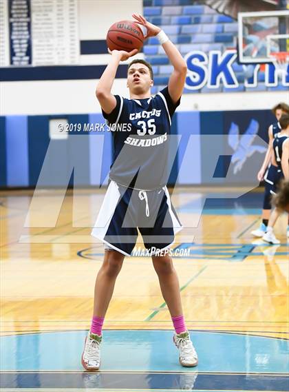 Thumbnail 2 in Ironwood vs. Cactus Shadows (Sunnyslope Hoopsgiving Tournament) photogallery.