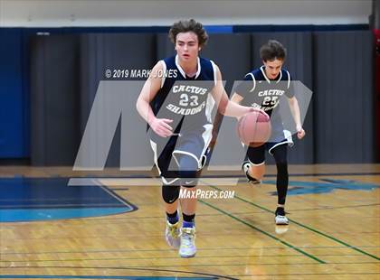 Thumbnail 1 in Ironwood vs. Cactus Shadows (Sunnyslope Hoopsgiving Tournament) photogallery.