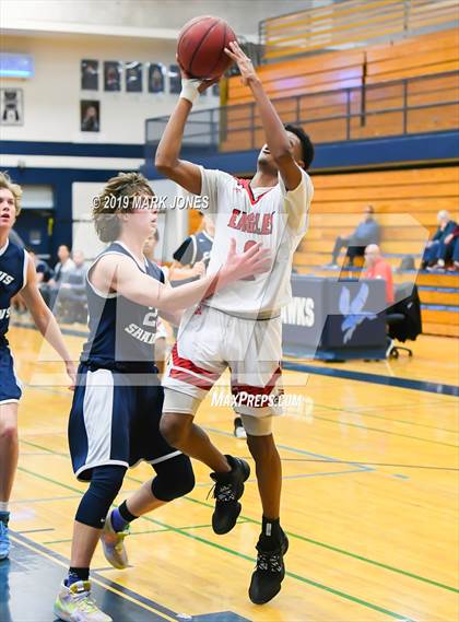 Thumbnail 1 in Ironwood vs. Cactus Shadows (Sunnyslope Hoopsgiving Tournament) photogallery.