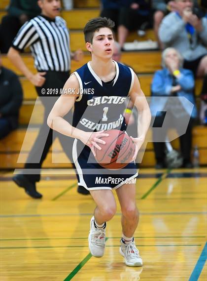 Thumbnail 1 in Ironwood vs. Cactus Shadows (Sunnyslope Hoopsgiving Tournament) photogallery.