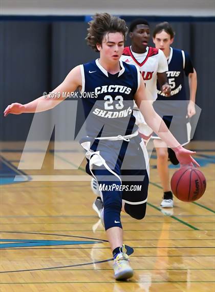 Thumbnail 2 in Ironwood vs. Cactus Shadows (Sunnyslope Hoopsgiving Tournament) photogallery.
