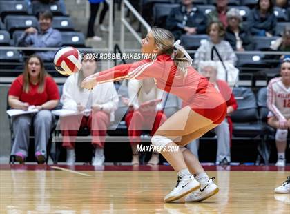 Thumbnail 3 in Bellville vs. Decatur (UIL 4A Volleyball Division I Final) photogallery.