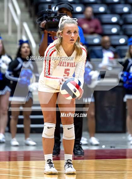 Thumbnail 2 in Bellville vs. Decatur (UIL 4A Volleyball Division I Final) photogallery.
