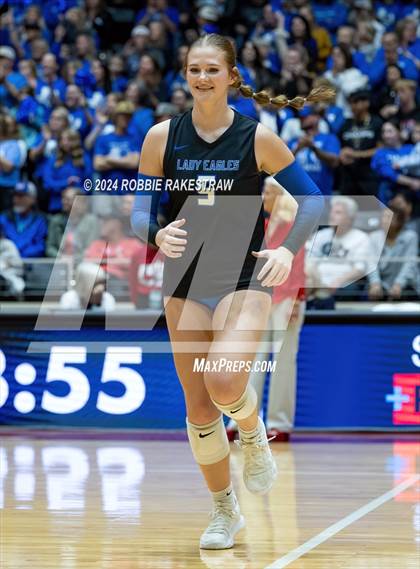 Thumbnail 3 in Bellville vs. Decatur (UIL 4A Volleyball Division I Final) photogallery.