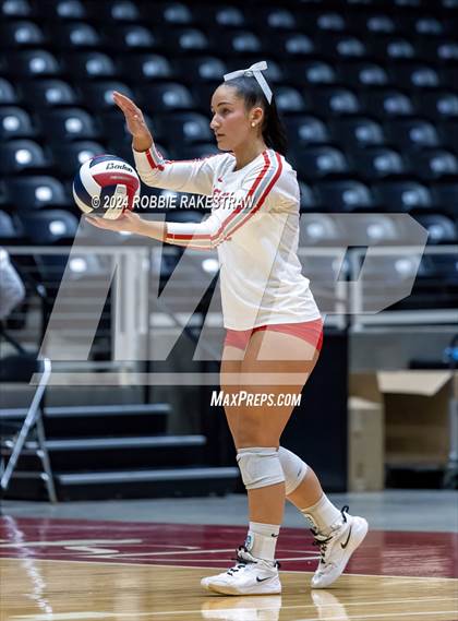 Thumbnail 2 in Bellville vs. Decatur (UIL 4A Volleyball Division I Final) photogallery.