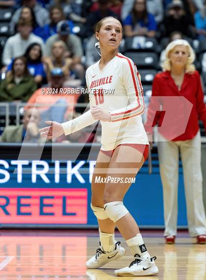 Thumbnail 3 in Bellville vs. Decatur (UIL 4A Volleyball Division I Final) photogallery.