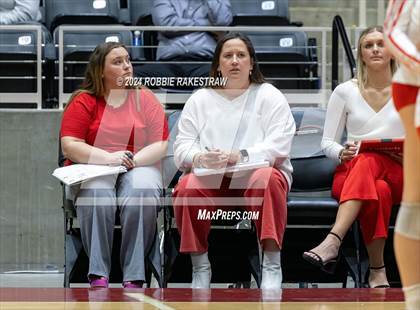 Thumbnail 3 in Bellville vs. Decatur (UIL 4A Volleyball Division I Final) photogallery.