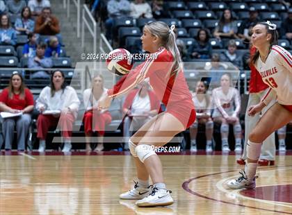 Thumbnail 2 in Bellville vs. Decatur (UIL 4A Volleyball Division I Final) photogallery.