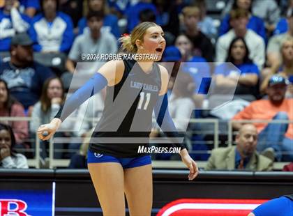 Thumbnail 3 in Bellville vs. Decatur (UIL 4A Volleyball Division I Final) photogallery.