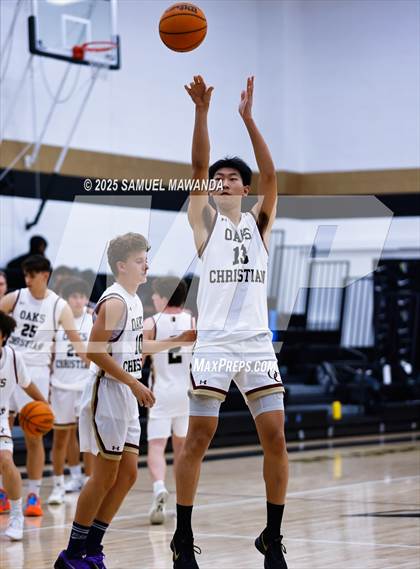 Thumbnail 2 in Oaks Christian vs Providence (The Warrior Tip-Off Classic) photogallery.