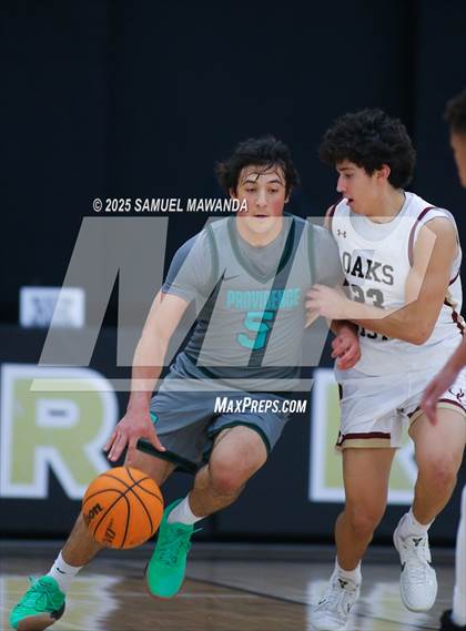 Thumbnail 2 in Oaks Christian vs Providence (The Warrior Tip-Off Classic) photogallery.