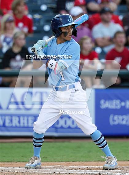Thumbnail 3 in Johnson @ Tomball (UIL 6A Baseball Semifinal) photogallery.