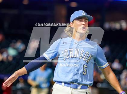 Thumbnail 3 in Johnson @ Tomball (UIL 6A Baseball Semifinal) photogallery.