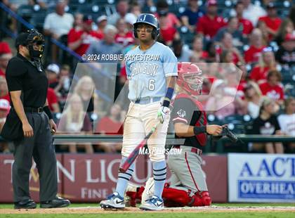 Thumbnail 3 in Johnson @ Tomball (UIL 6A Baseball Semifinal) photogallery.