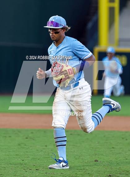 Thumbnail 3 in Johnson @ Tomball (UIL 6A Baseball Semifinal) photogallery.