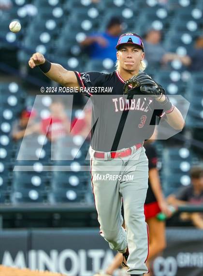 Thumbnail 1 in Johnson @ Tomball (UIL 6A Baseball Semifinal) photogallery.