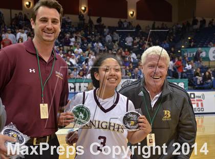 Thumbnail 2 in Bishop's vs. Mater Dei Catholic (CIF SDS Open Division Final) photogallery.