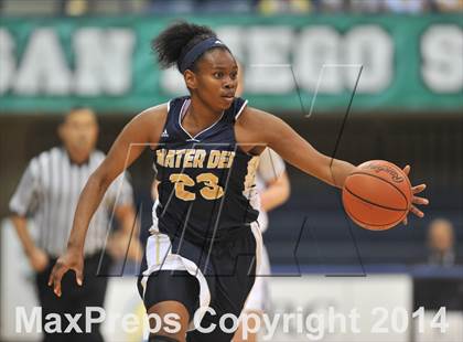 Thumbnail 2 in Bishop's vs. Mater Dei Catholic (CIF SDS Open Division Final) photogallery.