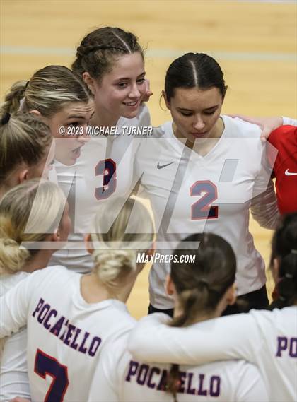 Thumbnail 3 in Pocatello vs Bonneville (IHSAA 4A First Round) photogallery.