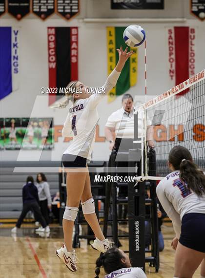 Thumbnail 3 in Pocatello vs Bonneville (IHSAA 4A First Round) photogallery.