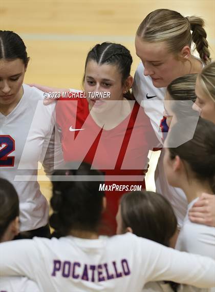 Thumbnail 2 in Pocatello vs Bonneville (IHSAA 4A First Round) photogallery.
