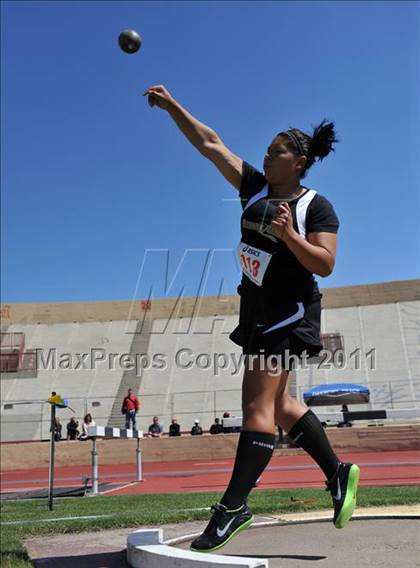 Thumbnail 2 in Sacramento Meet of Champions (Girls Shot Put) photogallery.