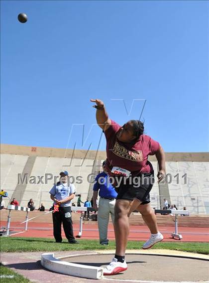 Thumbnail 3 in Sacramento Meet of Champions (Girls Shot Put) photogallery.