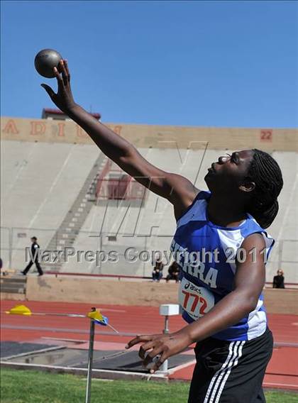 Thumbnail 1 in Sacramento Meet of Champions (Girls Shot Put) photogallery.