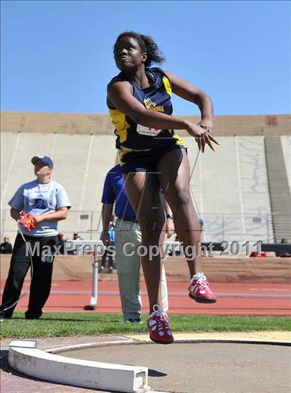 Thumbnail 3 in Sacramento Meet of Champions (Girls Shot Put) photogallery.