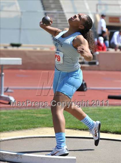 Thumbnail 2 in Sacramento Meet of Champions (Girls Shot Put) photogallery.