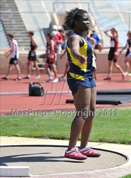 Thumbnail 2 in Sacramento Meet of Champions (Girls Shot Put) photogallery.