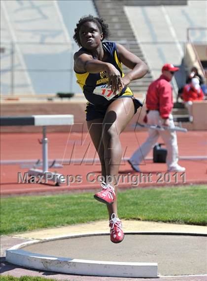 Thumbnail 1 in Sacramento Meet of Champions (Girls Shot Put) photogallery.