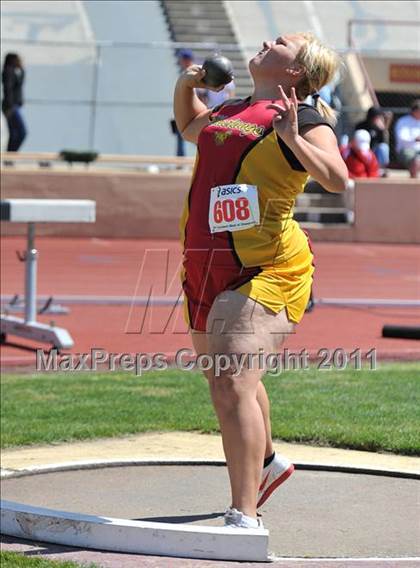 Thumbnail 2 in Sacramento Meet of Champions (Girls Shot Put) photogallery.