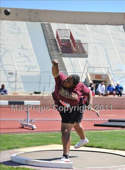 Thumbnail 1 in Sacramento Meet of Champions (Girls Shot Put) photogallery.