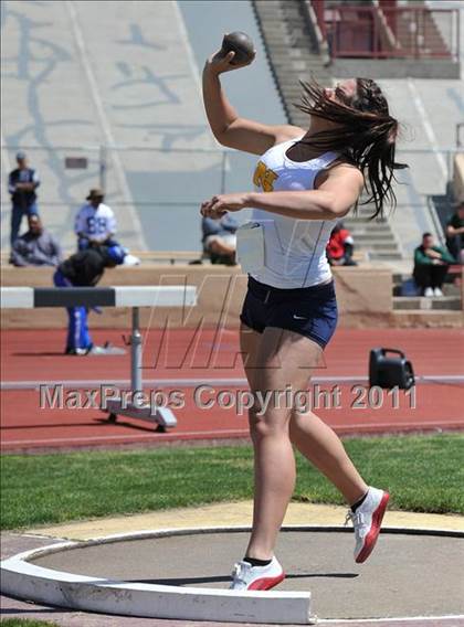 Thumbnail 3 in Sacramento Meet of Champions (Girls Shot Put) photogallery.