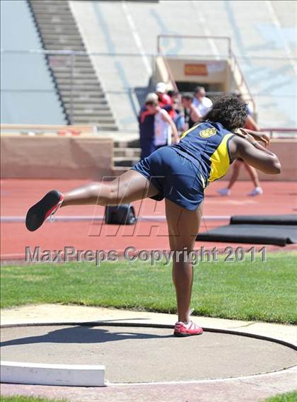 Thumbnail 2 in Sacramento Meet of Champions (Girls Shot Put) photogallery.