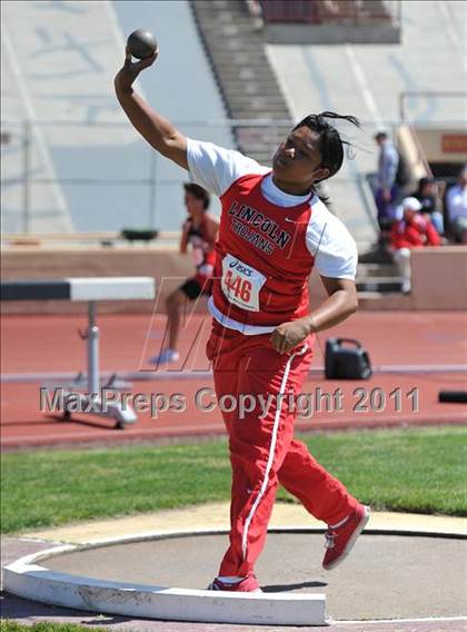 Thumbnail 1 in Sacramento Meet of Champions (Girls Shot Put) photogallery.