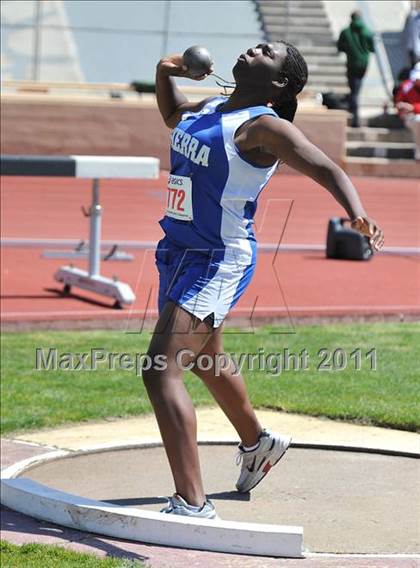 Thumbnail 1 in Sacramento Meet of Champions (Girls Shot Put) photogallery.