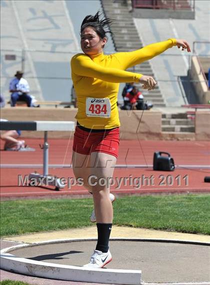 Thumbnail 3 in Sacramento Meet of Champions (Girls Shot Put) photogallery.