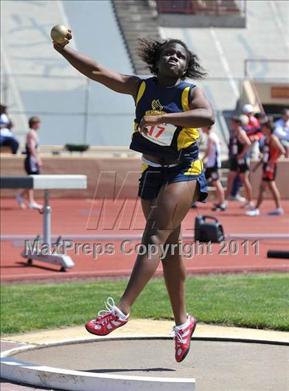 Thumbnail 1 in Sacramento Meet of Champions (Girls Shot Put) photogallery.