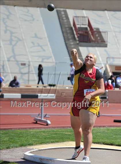 Thumbnail 3 in Sacramento Meet of Champions (Girls Shot Put) photogallery.