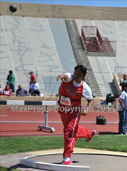Thumbnail 3 in Sacramento Meet of Champions (Girls Shot Put) photogallery.