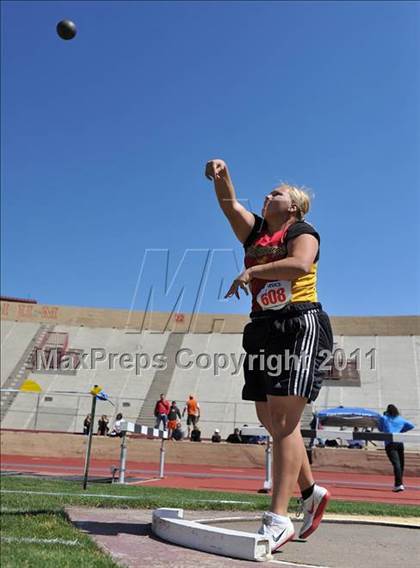 Thumbnail 2 in Sacramento Meet of Champions (Girls Shot Put) photogallery.