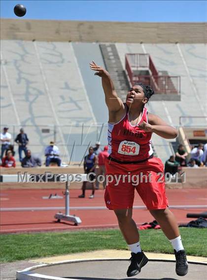 Thumbnail 3 in Sacramento Meet of Champions (Girls Shot Put) photogallery.