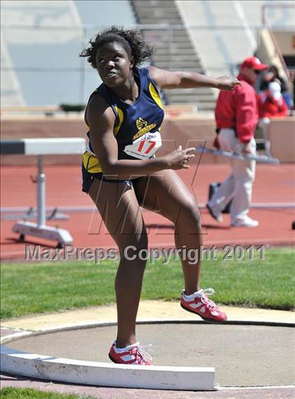 Thumbnail 2 in Sacramento Meet of Champions (Girls Shot Put) photogallery.