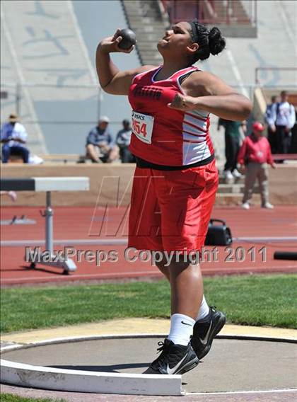 Thumbnail 3 in Sacramento Meet of Champions (Girls Shot Put) photogallery.