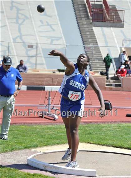 Thumbnail 2 in Sacramento Meet of Champions (Girls Shot Put) photogallery.