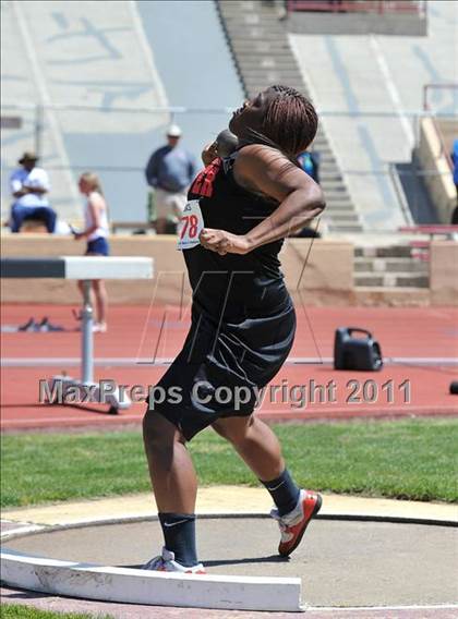 Thumbnail 1 in Sacramento Meet of Champions (Girls Shot Put) photogallery.